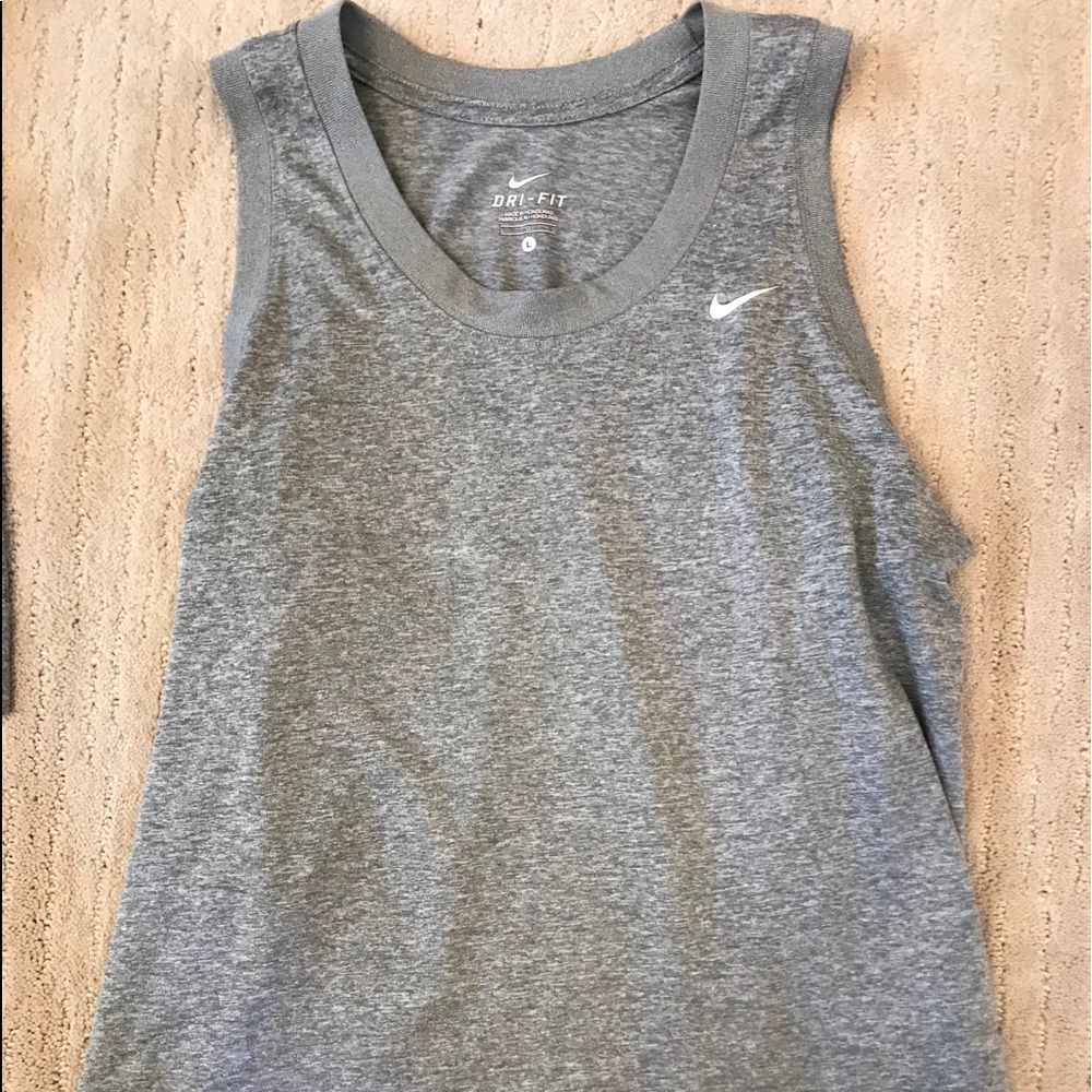 Grey nike tank top
